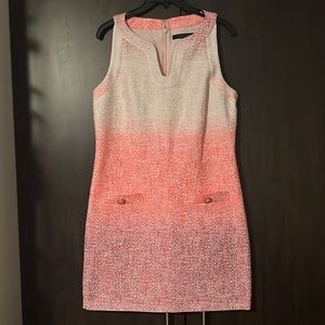 So Barbie! Cynthia Steffe a-line coral/pink dress